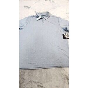 01 Algo Men's Size Large Light Blue AlgoFlex Jack Performance Polo Shirt NWT